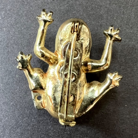 Vintage frog brooch - Picture 3 of 3